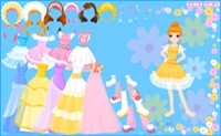 Viste con vestidos de fiesta y flores