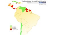 Los países de América del Sur